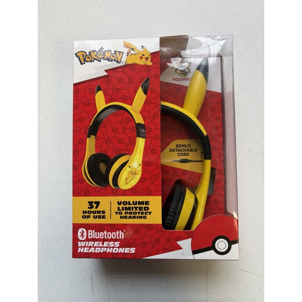 Pokemon Kids Bluetooth Headphones, Wireless Headphones with Microphone